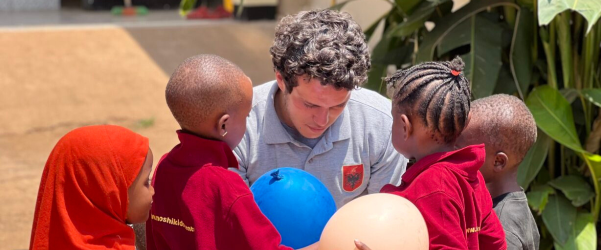 Volunteers supporting education at Moshi Kids Centre in Tanzania